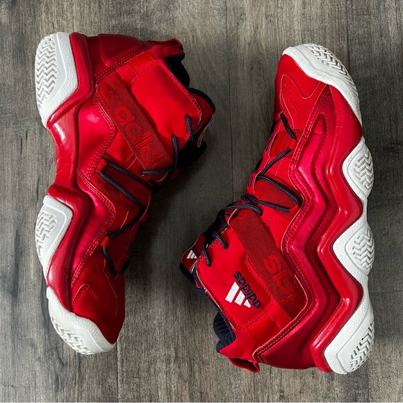 Adidas Mens Kobe Top Ten 2000 G59139 Red Basketball Shoes Sneakers Size 11 - Picture 6 of 8